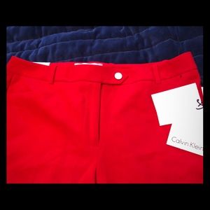 Calvin Klein Red ,dress pants . Modern fit